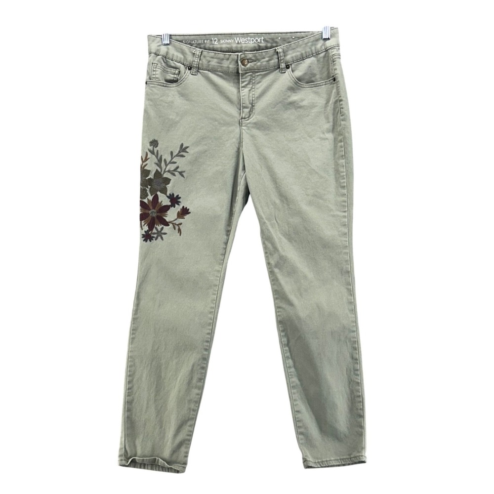Embroidered Jeans Sage‎ 12